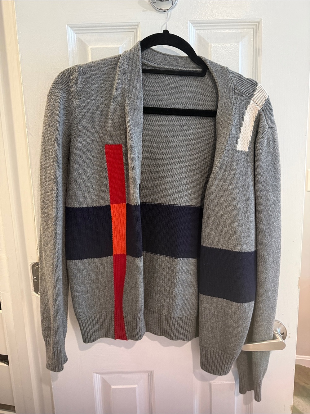 Color block cardigan